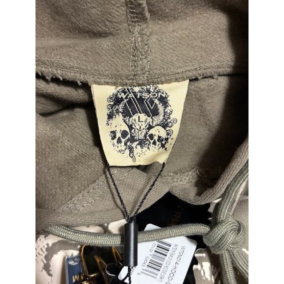 Watson Luxe FOG Fear of God Streetwear Hoodie Large Brown Christ Graphic NWT - Picture 7 of 12